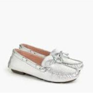 J. Crew Women's Silver Loafers